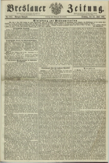 Breslauer Zeitung. 1861, Nr. 287 (23 Juni) - Morgen-Ausgabe + dod.