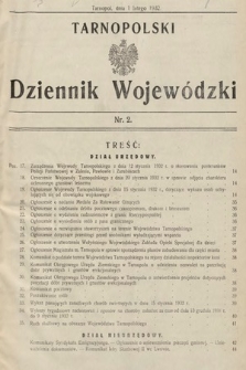 Tarnopolski Dziennik Wojewódzki. 1932, nr 2