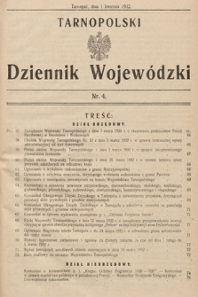 Tarnopolski Dziennik Wojewódzki. 1932, nr 4