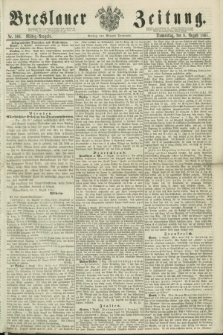 Breslauer Zeitung. 1861, Nr. 366 (8 August) - Mittag-Ausgabe