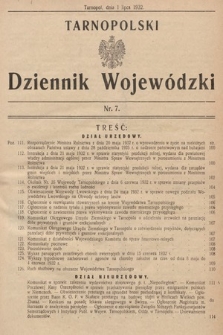 Tarnopolski Dziennik Wojewódzki. 1932, nr 7