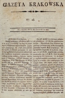 Gazeta Krakowska. 1802, nr 48