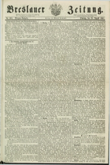 Breslauer Zeitung. 1861, Nr. 385 (20 August) - Morgen-Ausgabe + dod.