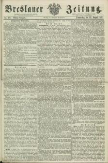 Breslauer Zeitung. 1861, Nr. 390 (22 August) - Mittag-Ausgabe
