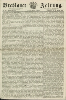 Breslauer Zeitung. 1861, Nr. 401 (29 August) - Morgen-Ausgabe + dod.