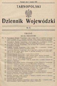Tarnopolski Dziennik Wojewódzki. 1932, nr 9