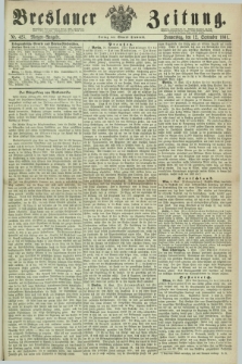 Breslauer Zeitung. 1861, Nr. 425 (12 September) - Morgen-Ausgabe + dod.