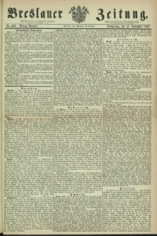 Breslauer Zeitung. 1861, Nr. 426 (12 September) - Mittag-Ausgabe