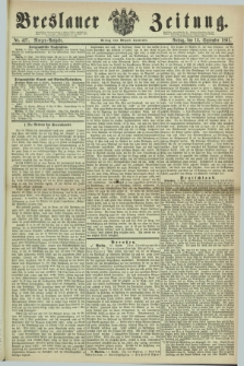 Breslauer Zeitung. 1861, Nr. 427 (13 September) - Morgen-Ausgabe + dod.