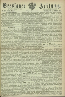 Breslauer Zeitung. 1861, Nr. 430 (14 September) - Mittag-Ausgabe