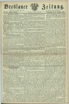 Breslauer Zeitung. 1861, Nr. 437 (19 September) - Morgen-Ausgabe + dod.