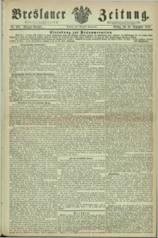 Breslauer Zeitung. 1861, Nr. 439 (20 September) - Morgen-Ausgabe + dod.