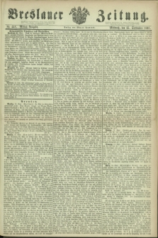 Breslauer Zeitung. 1861, Nr. 448 (25 September) - Mittag-Ausgabe