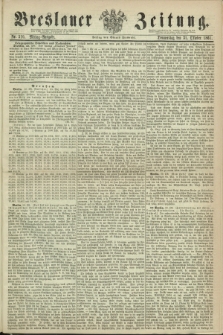 Breslauer Zeitung. 1861, Nr. 510 (31 Oktober) - Mittag-Ausgabe