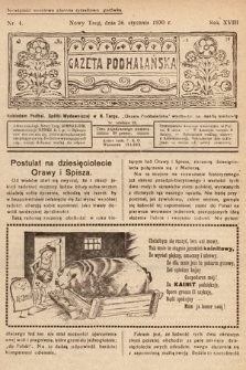 Gazeta Podhalańska. 1930, nr 4