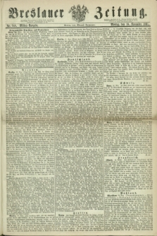 Breslauer Zeitung. 1861, Nr. 540 (18 November) - Mittag-Ausgabe