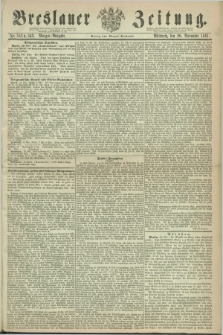 Breslauer Zeitung. 1861, Nr. 542/543 (20 November) - Morgen-Ausgabe + dod.