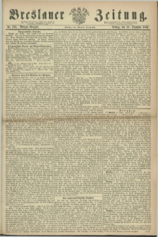 Breslauer Zeitung. 1861, Nr. 583 (13 Dezember) - Morgen-Ausgabe
