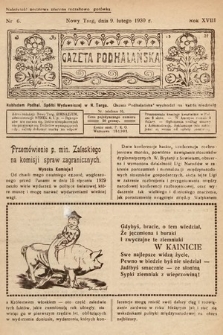 Gazeta Podhalańska. 1930, nr 6