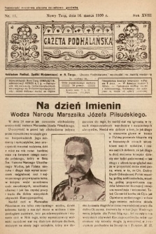 Gazeta Podhalańska. 1930, nr 11