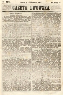 Gazeta Lwowska. 1862, nr 228