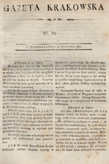 Gazeta Krakowska. 1802, nr 63
