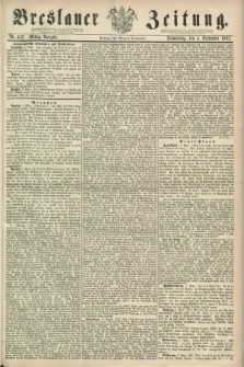 Breslauer Zeitung. 1862, Nr. 412 (4 September) - Mittag-Ausgabe