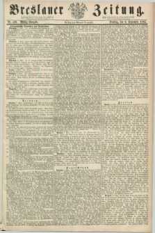 Breslauer Zeitung. 1862, Nr. 420 (9 September) - Mittag-Ausgabe