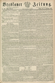 Breslauer Zeitung. 1862, Nr. 426 (12 September) - Mittag-Ausgabe