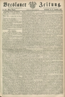 Breslauer Zeitung. 1862, Nr. 428 (13 September) - Mittag-Ausgabe