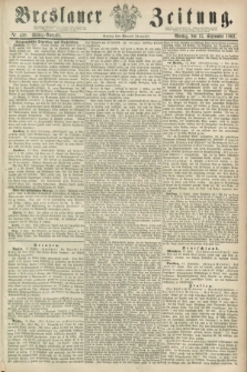 Breslauer Zeitung. 1862, Nr. 430 (15 September) - Mittag-Ausgabe
