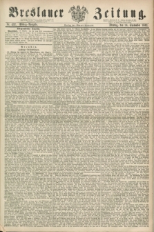 Breslauer Zeitung. 1862, Nr. 432 (16 September) - Mittag-Ausgabe