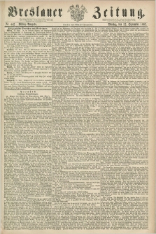 Breslauer Zeitung. 1862, Nr. 442 (22 September) - Mittag-Ausgabe
