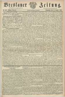 Breslauer Zeitung. 1862, Nr. 487 (18 October) - Morgen-Ausgabe + dod.