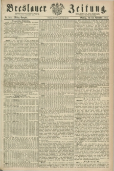 Breslauer Zeitung. 1862, Nr. 526 (10 November) - Mittag-Ausgabe