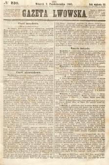 Gazeta Lwowska. 1862, nr 230