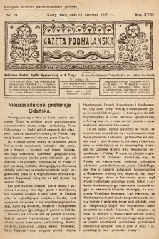 Gazeta Podhalańska. 1930, nr 24
