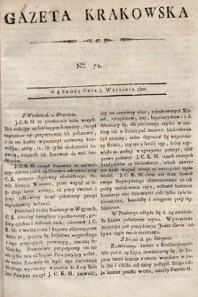 Gazeta Krakowska. 1802, nr 72