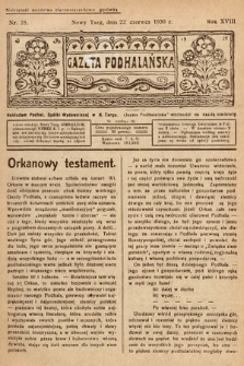 Gazeta Podhalańska. 1930, nr 25