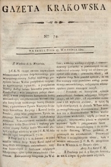 Gazeta Krakowska. 1802, nr 74