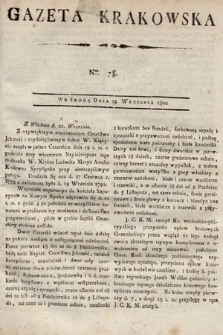 Gazeta Krakowska. 1802, nr 78