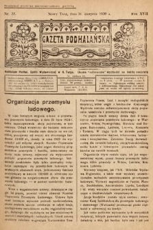 Gazeta Podhalańska. 1930, nr 35