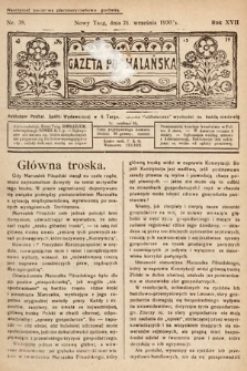 Gazeta Podhalańska. 1930, nr 38