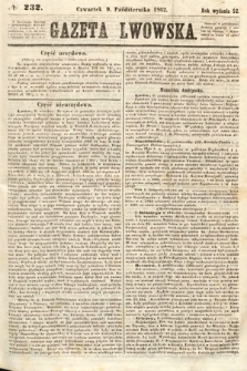 Gazeta Lwowska. 1862, nr 232