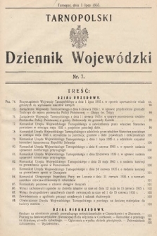 Tarnopolski Dziennik Wojewódzki. 1935, nr 7