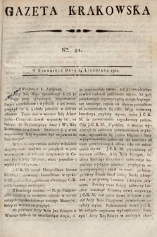 Gazeta Krakowska. 1802, nr 91