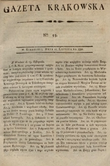 Gazeta Krakowska. 1802, nr 93