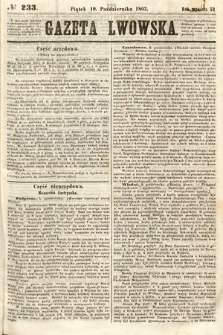 Gazeta Lwowska. 1862, nr 233