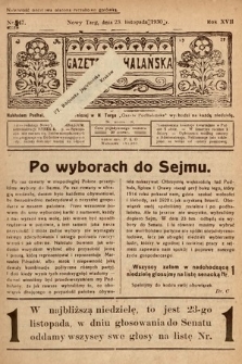 Gazeta Podhalańska. 1930, nr 47