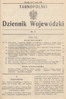 Tarnopolski Dziennik Wojewódzki. 1936, nr 3